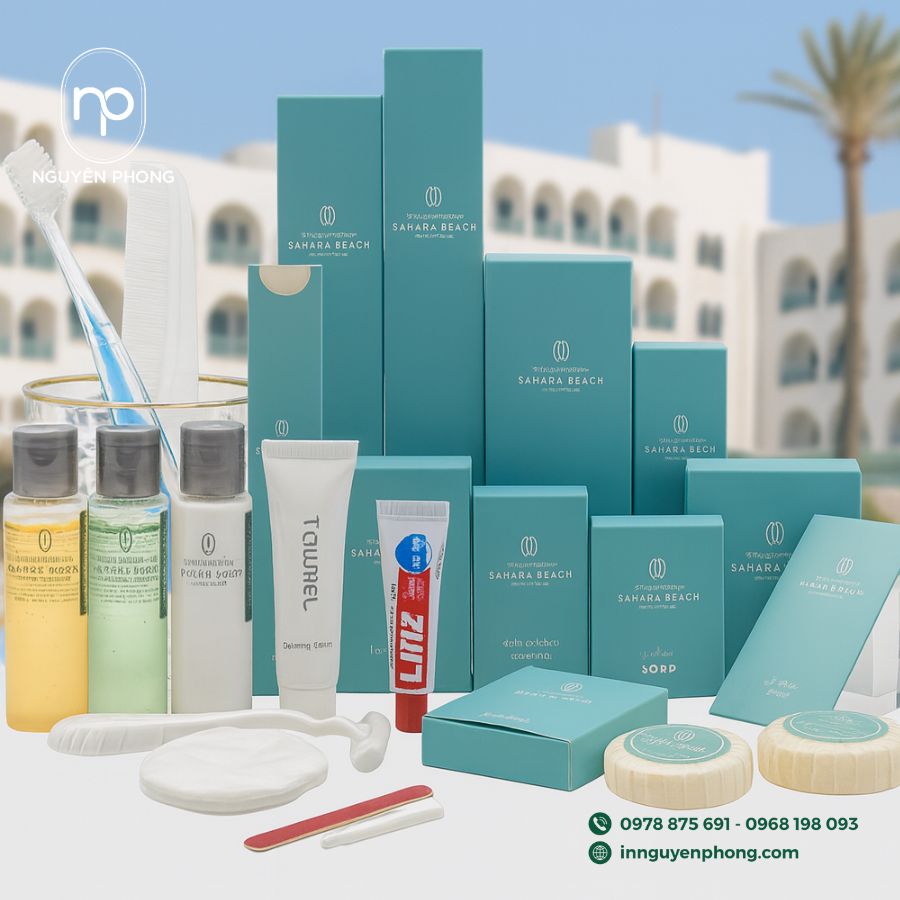 In hộp đựng đồ dùng khách sạn giá rẻ